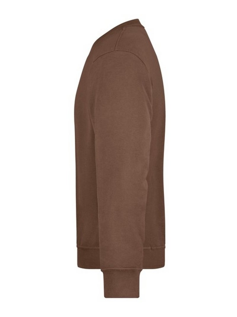 James and Nicholson - Sweat WORKWEAR Marron - Kiabi