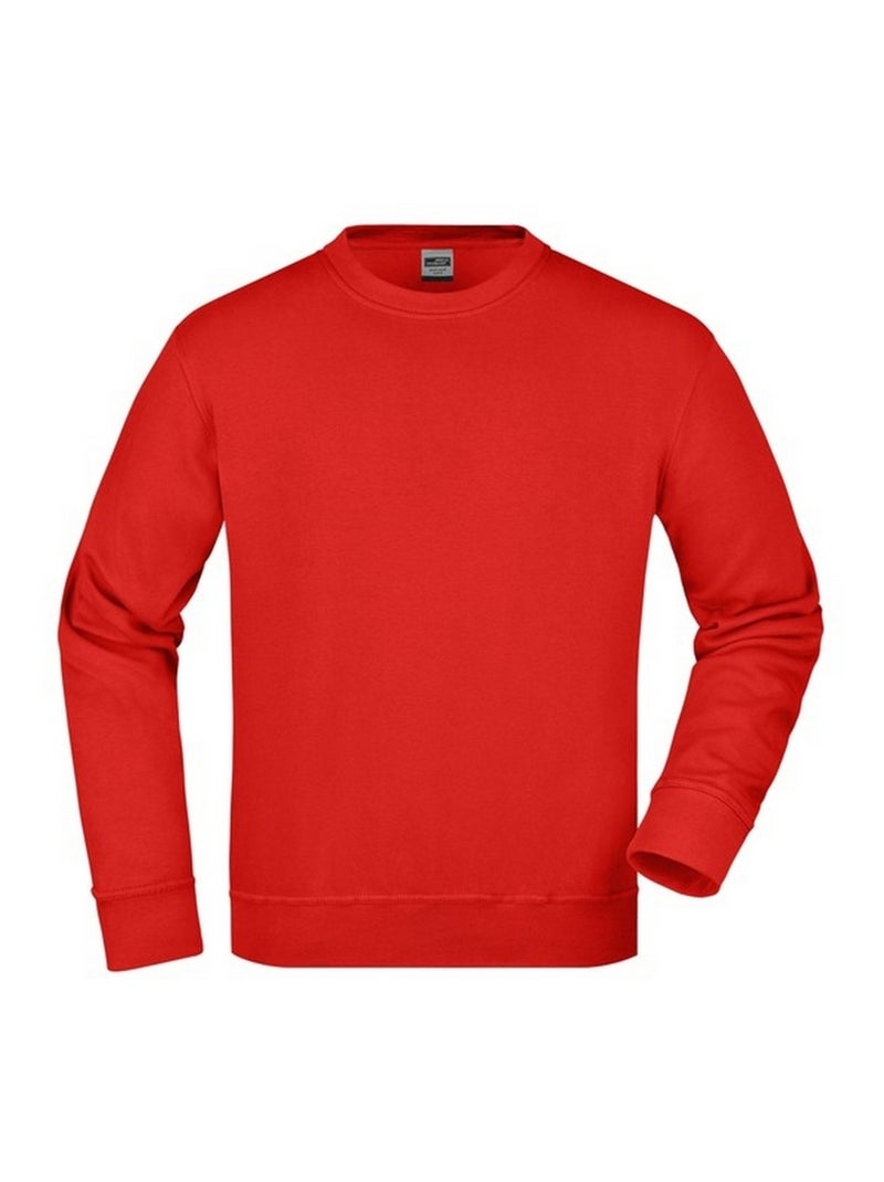 James and Nicholson - Sweat WORKWEAR Rouge - Kiabi
