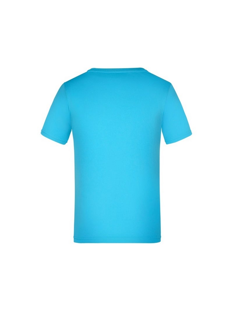 James and Nicholson - T-shirt ACTIVE Bleu marine/Turquoise - Kiabi