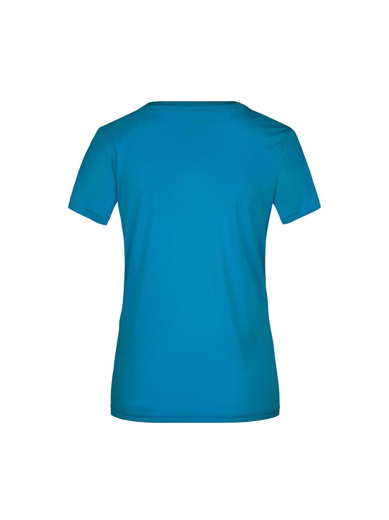 James and Nicholson - T-shirt ACTIVE Bleu marine/Turquoise - Kiabi