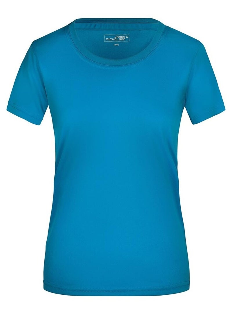 James and Nicholson - T-shirt ACTIVE Bleu turquoise - Kiabi
