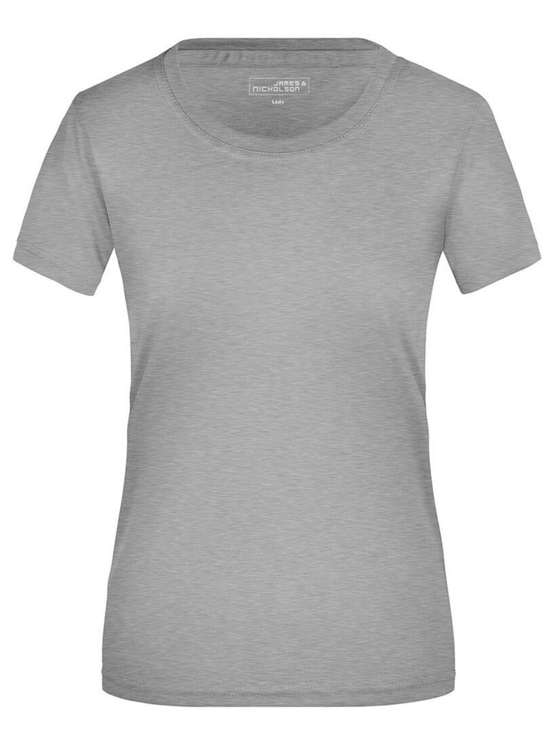 James and Nicholson - T-shirt ACTIVE Gris Gris clair - Kiabi