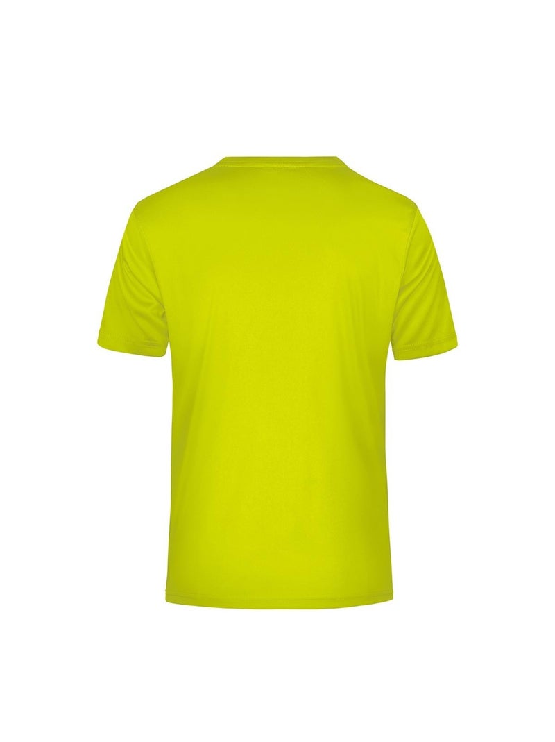 James and Nicholson - T-shirt ACTIVE Jaune fluo - Kiabi