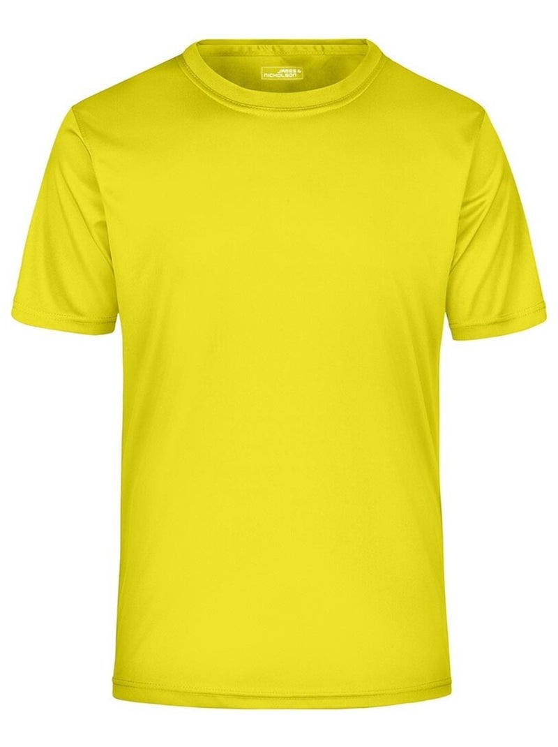 James and Nicholson - T-shirt ACTIVE Jaune - Kiabi