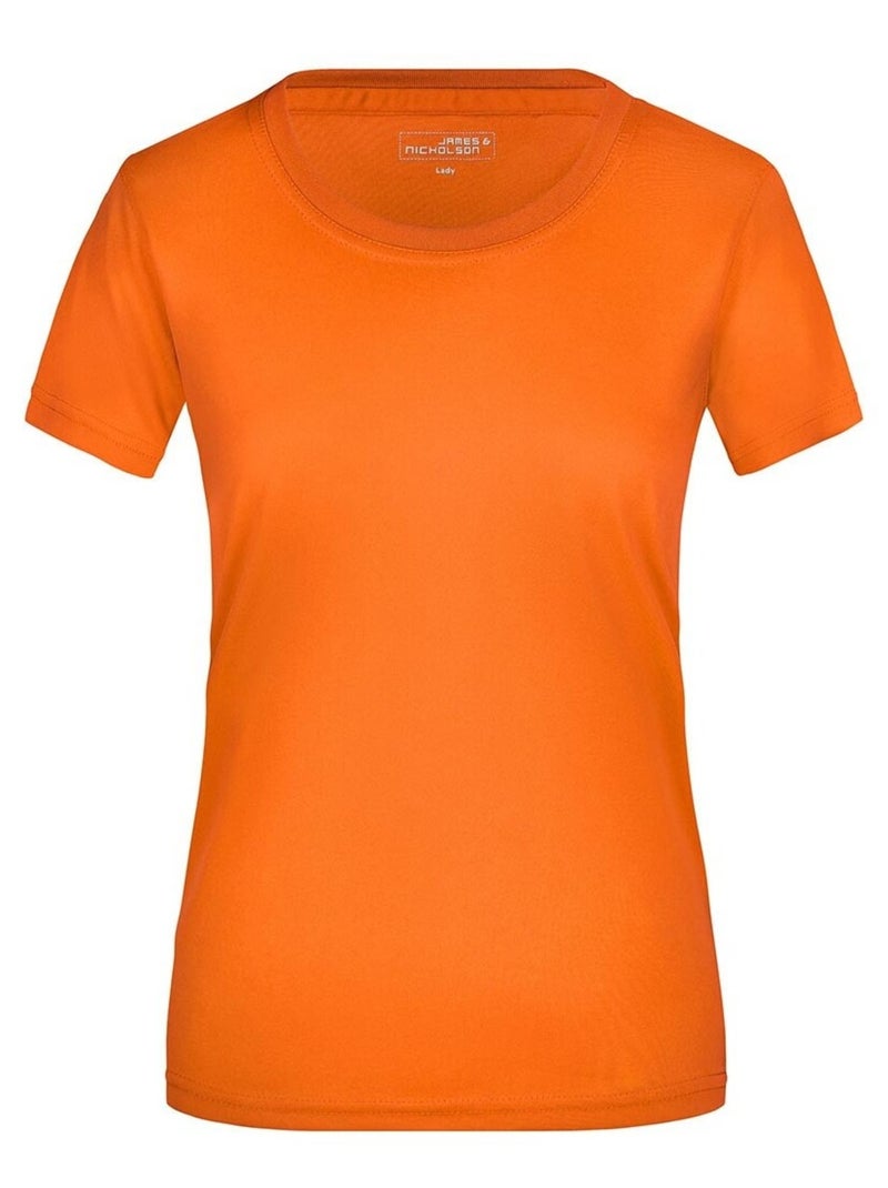 James and Nicholson - T-shirt ACTIVE Orange - Kiabi