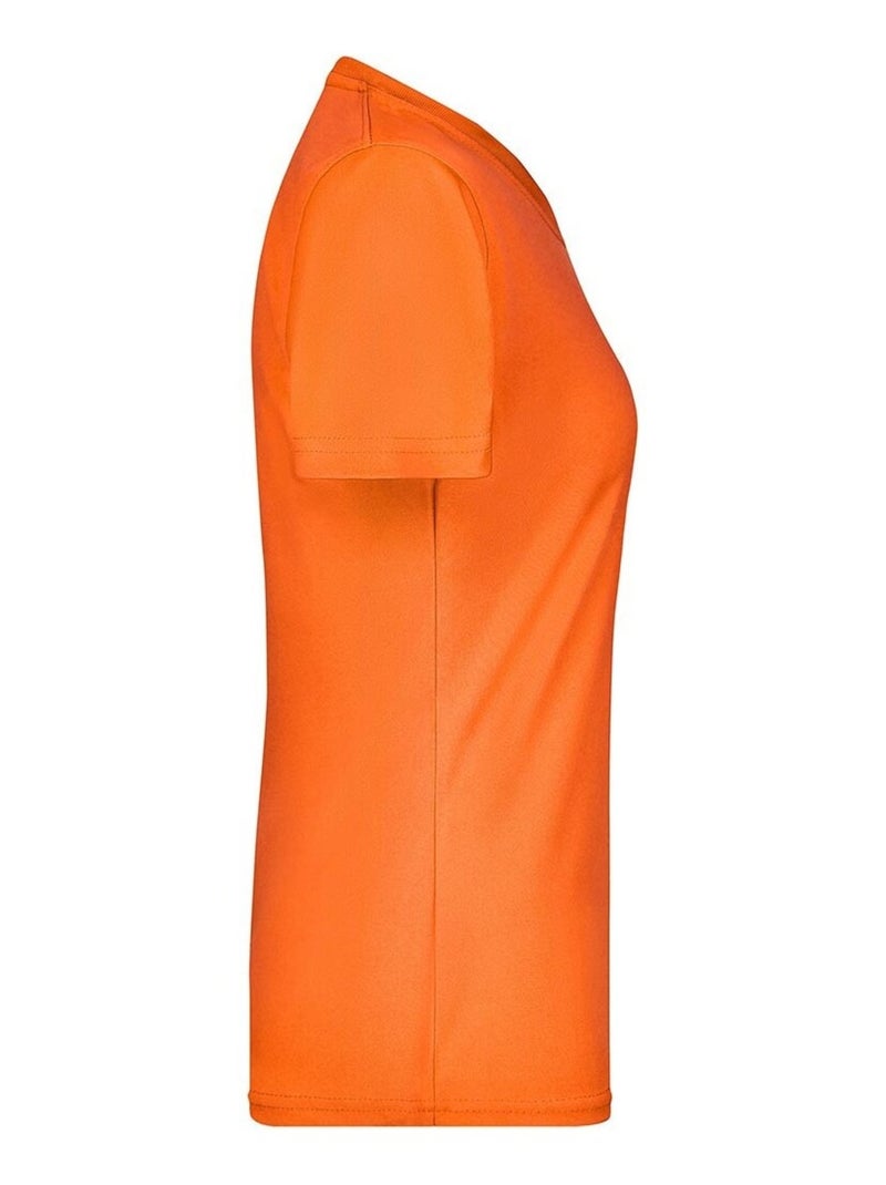 James and Nicholson - T-shirt ACTIVE Orange - Kiabi