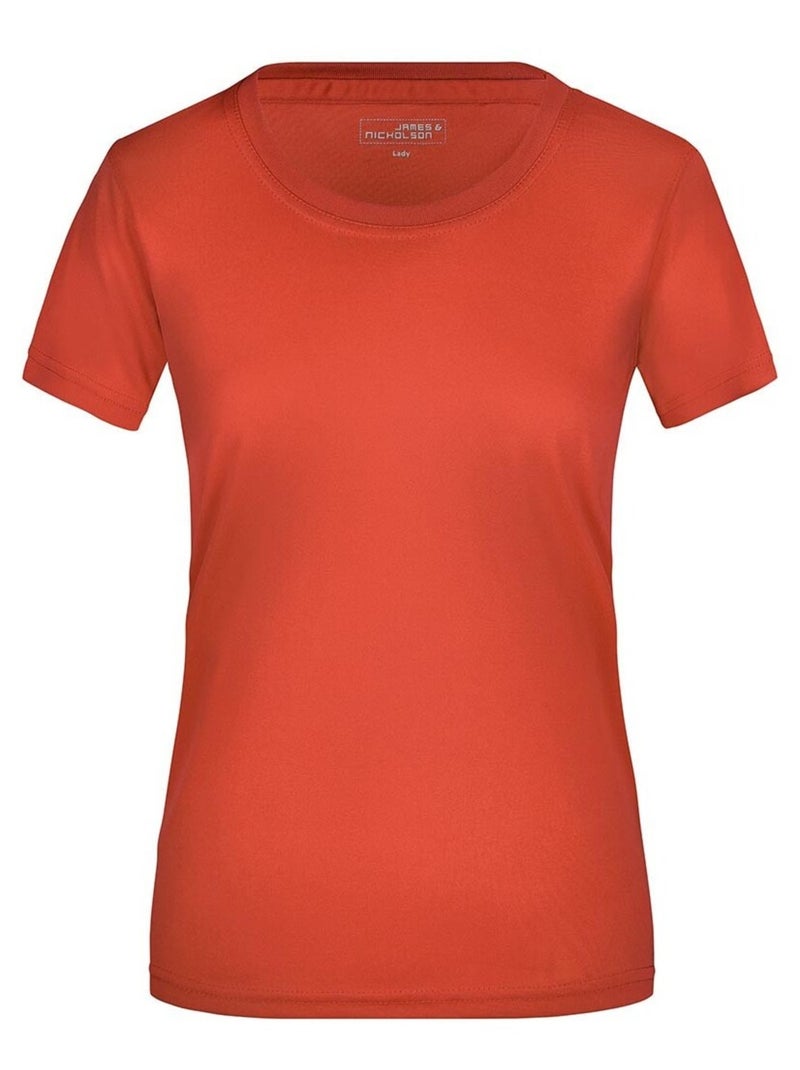 James and Nicholson - T-shirt ACTIVE Rouge clair - Kiabi