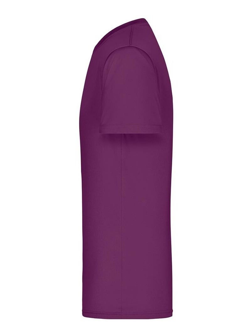 James and Nicholson - T-shirt ACTIVE Violet - Kiabi
