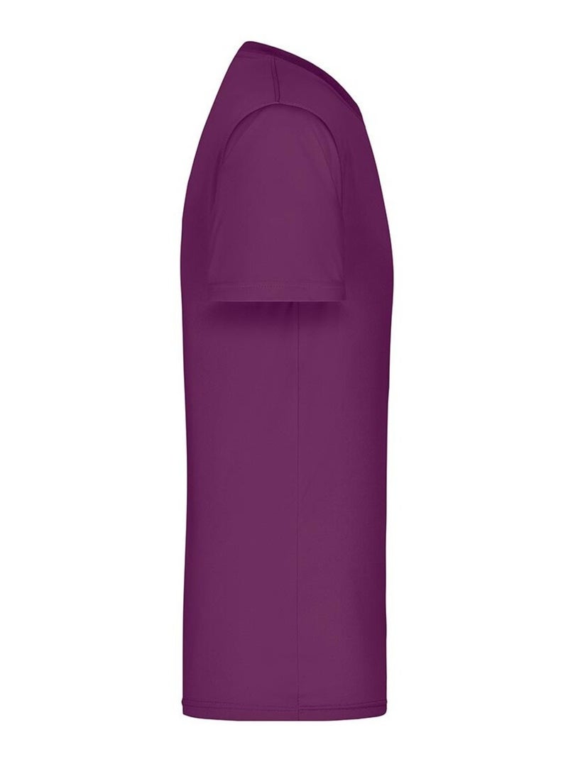 James and Nicholson - T-shirt ACTIVE Violet - Kiabi