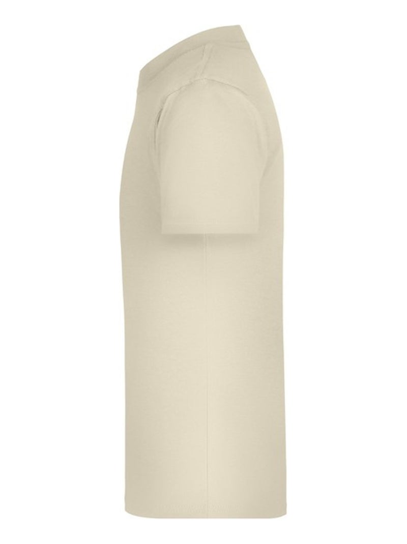 James and Nicholson - T-shirt BASIC Beige gris - Kiabi