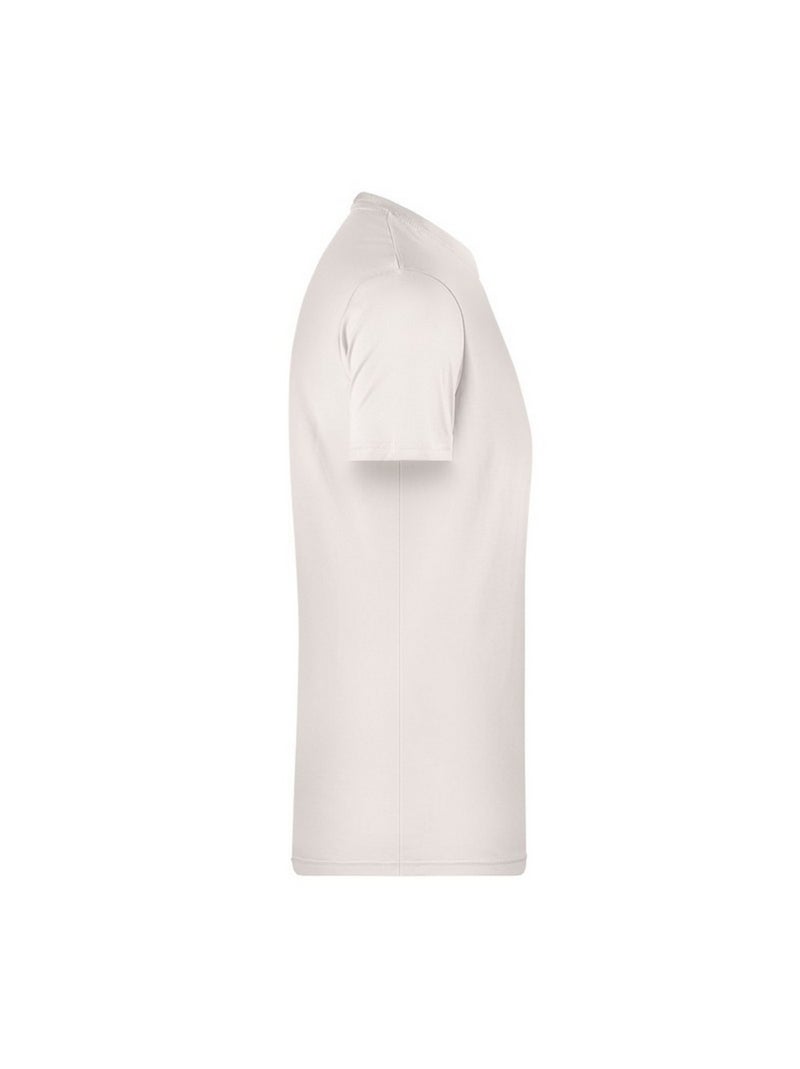 James and Nicholson - T-shirt BASIC Blanc Beige - Kiabi