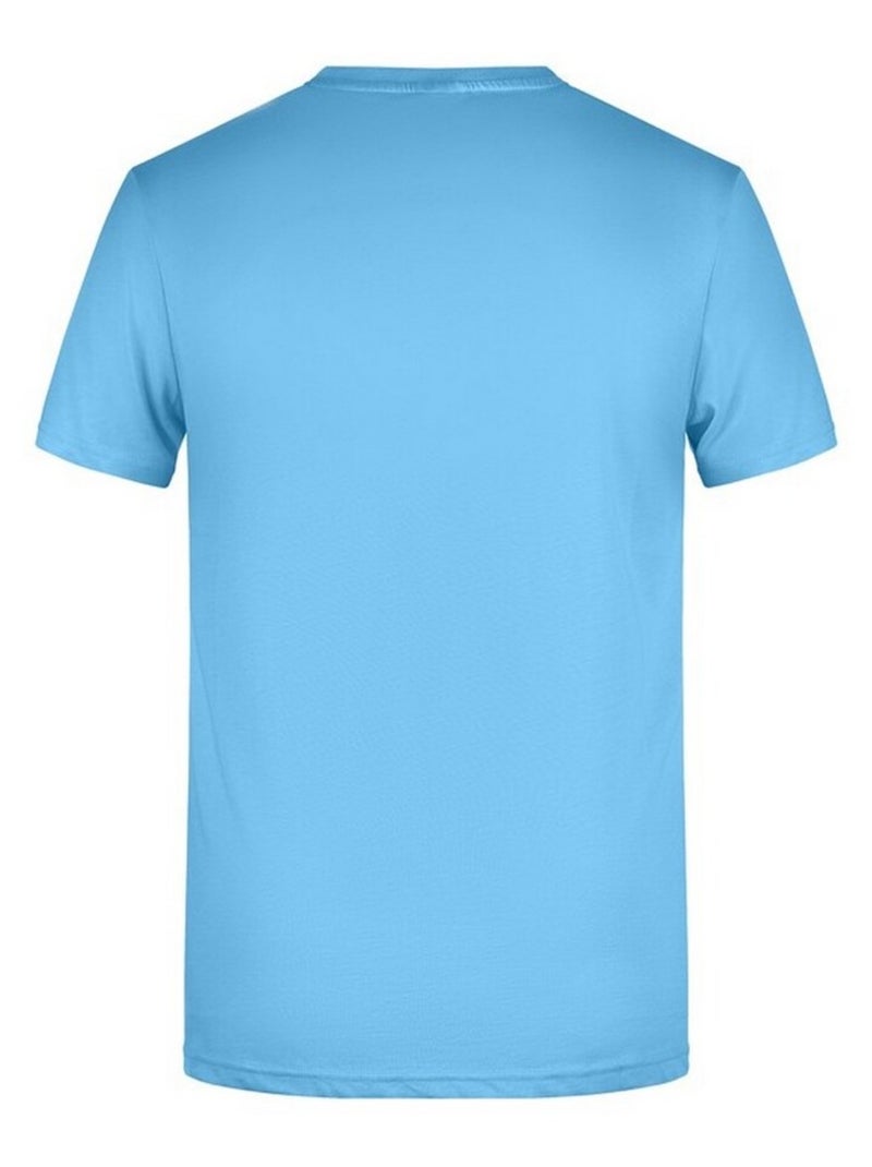 James and Nicholson - T-shirt BASIC Bleu ciel - Kiabi