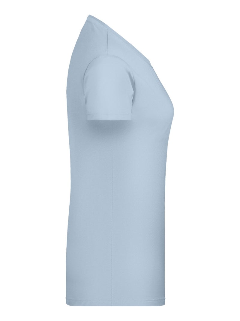 James and Nicholson - T-shirt BASIC Bleu clair - Kiabi