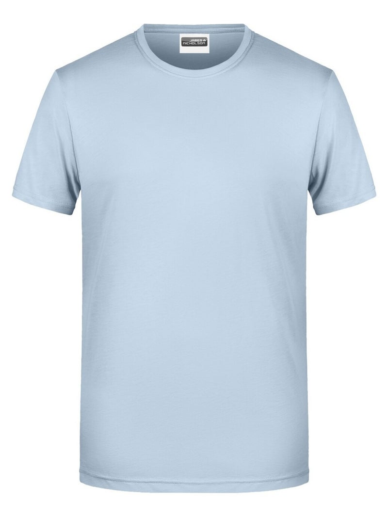 James and Nicholson - T-shirt BASIC Bleu clair - Kiabi