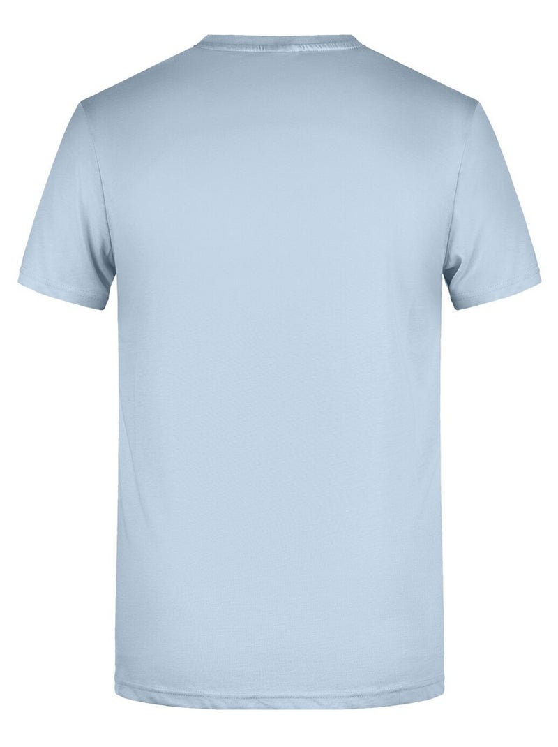 James and Nicholson - T-shirt BASIC Bleu clair - Kiabi