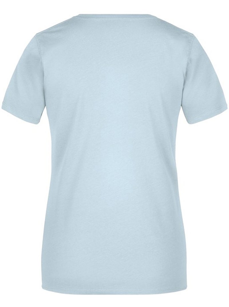 James and Nicholson - T-shirt BASIC Bleu clair - Kiabi