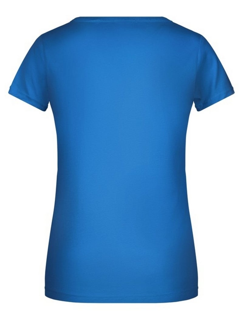 James and Nicholson - T-shirt BASIC Bleu cobalt - Kiabi