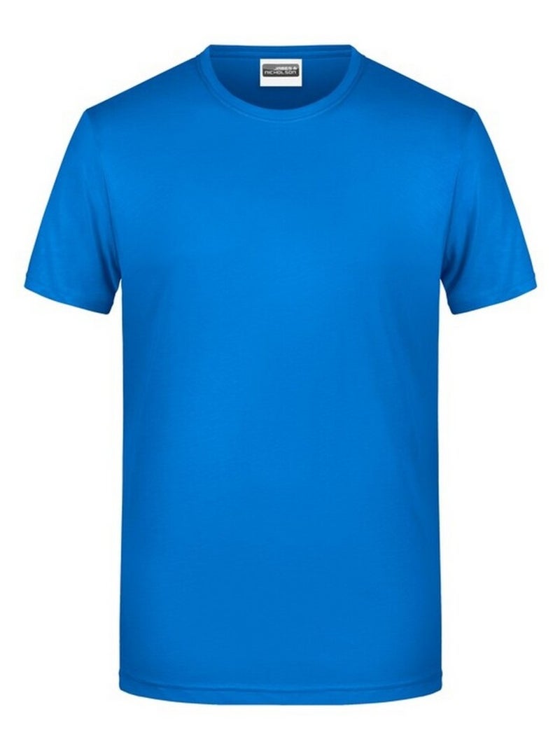 James and Nicholson - T-shirt BASIC Bleu cobalt - Kiabi