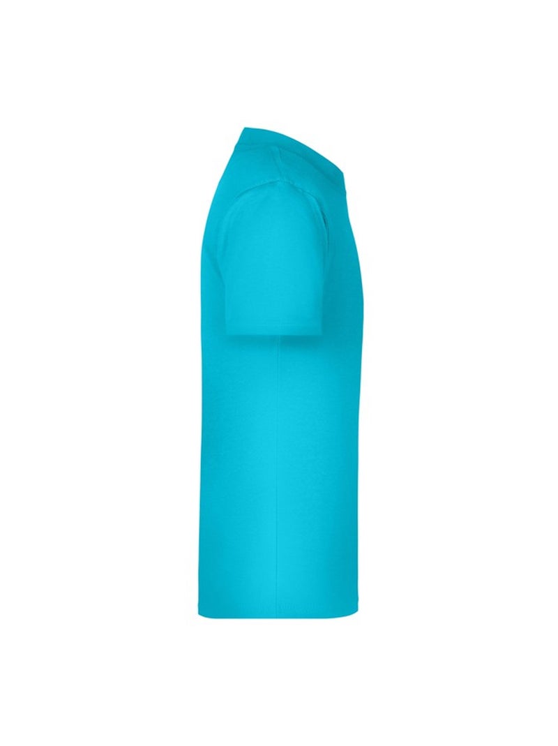 James and Nicholson - T-shirt BASIC Bleu marine/Turquoise - Kiabi