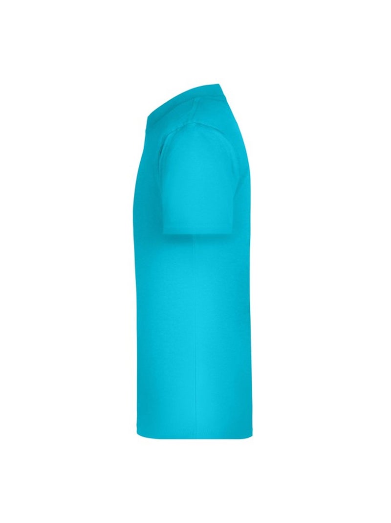 James and Nicholson - T-shirt BASIC Bleu marine/Turquoise - Kiabi