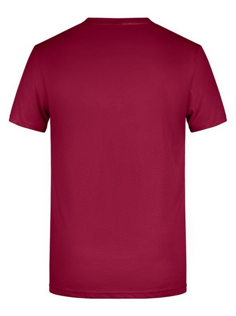 James and Nicholson - T-shirt BASIC Bordeaux - Kiabi