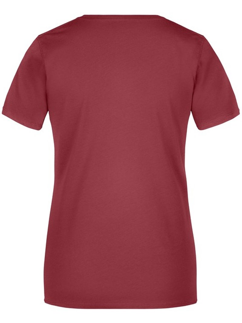 James and Nicholson - T-shirt BASIC Bordeaux - Kiabi