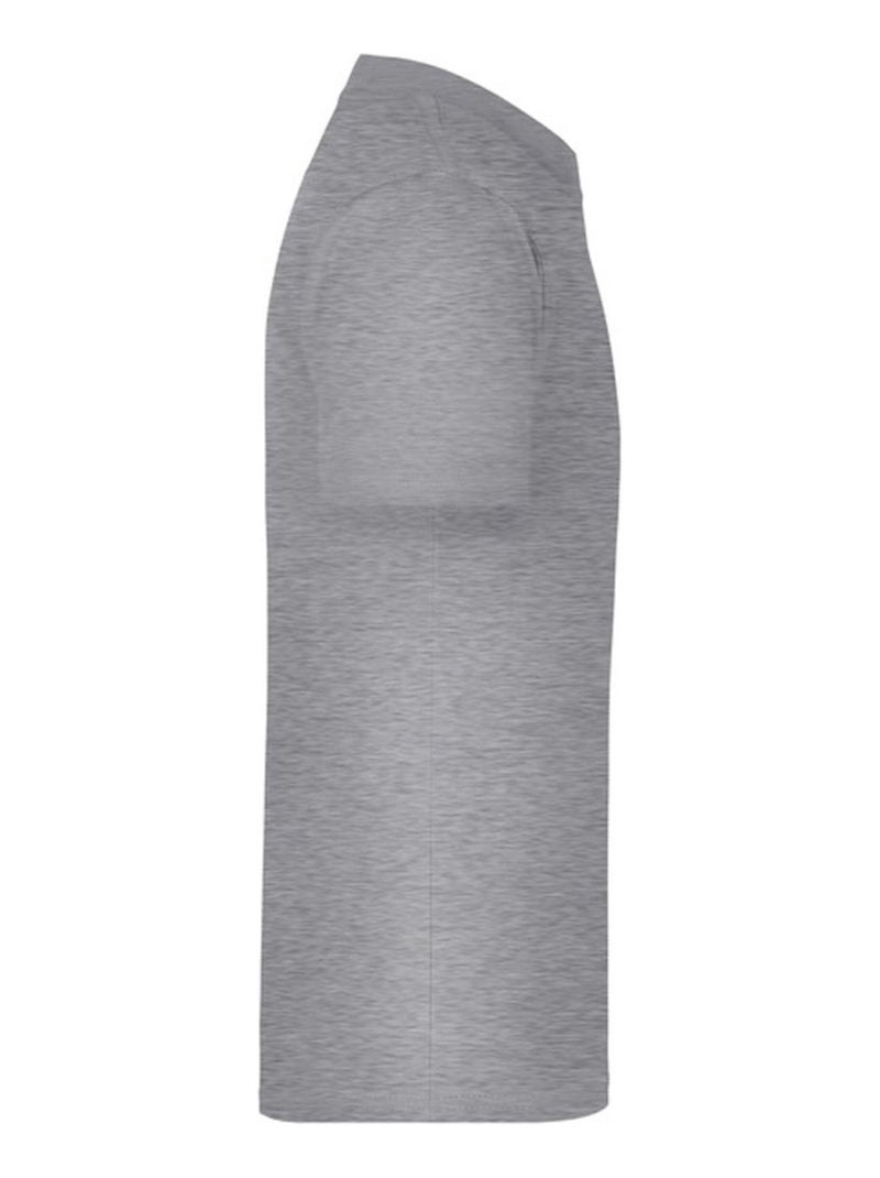 James and Nicholson - T-shirt BASIC Gris chiné - Kiabi