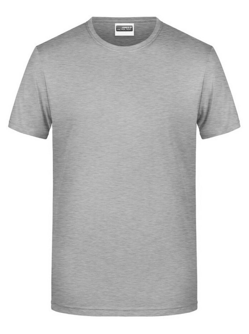 James and Nicholson - T-shirt BASIC Gris chiné - Kiabi