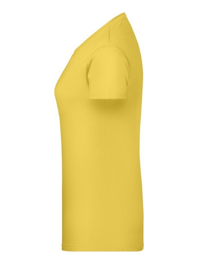 James and Nicholson - T-shirt BASIC Jaune - Kiabi