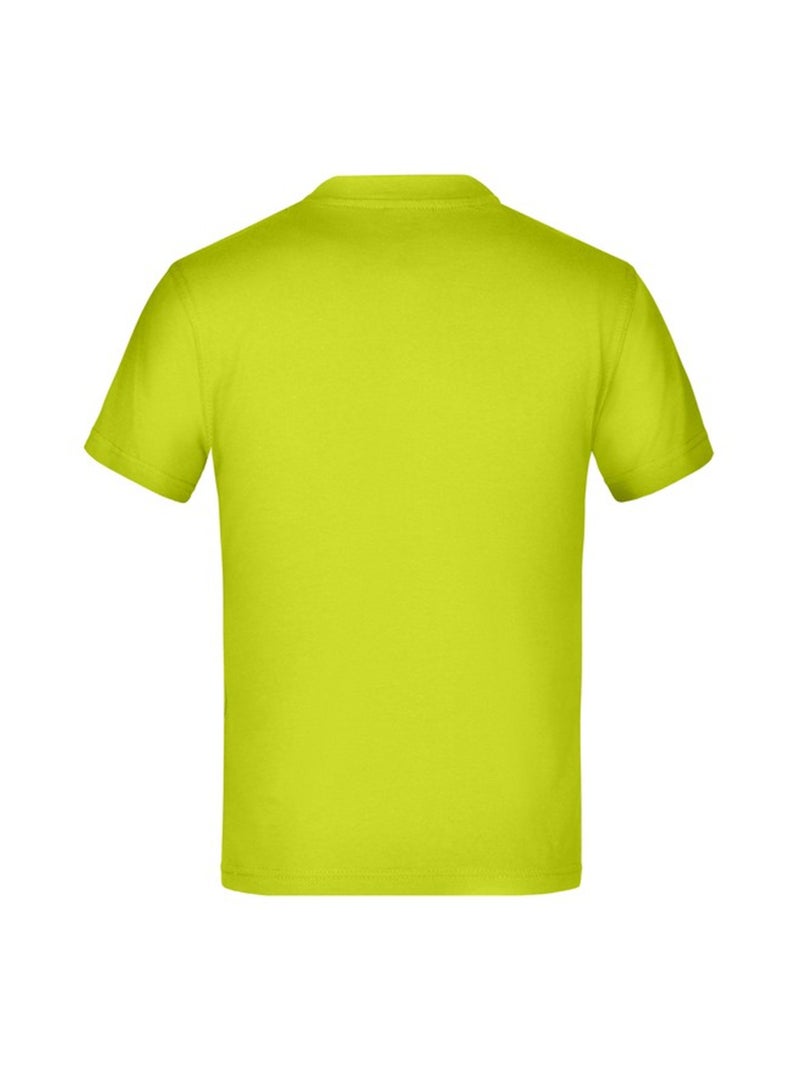 James and Nicholson - T-shirt BASIC Jaune fluo - Kiabi