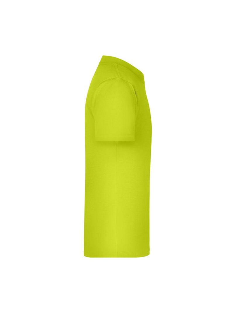 James and Nicholson - T-shirt BASIC Jaune fluo - Kiabi