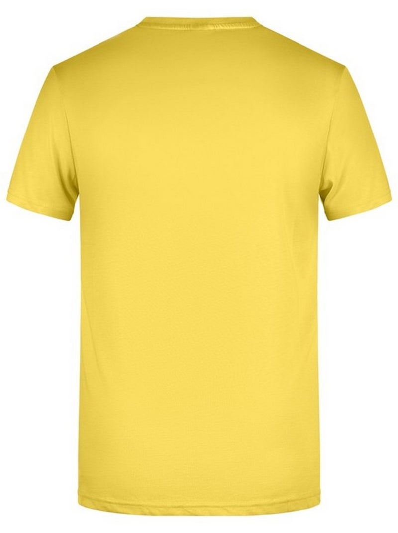 James and Nicholson - T-shirt BASIC Jaune - Kiabi