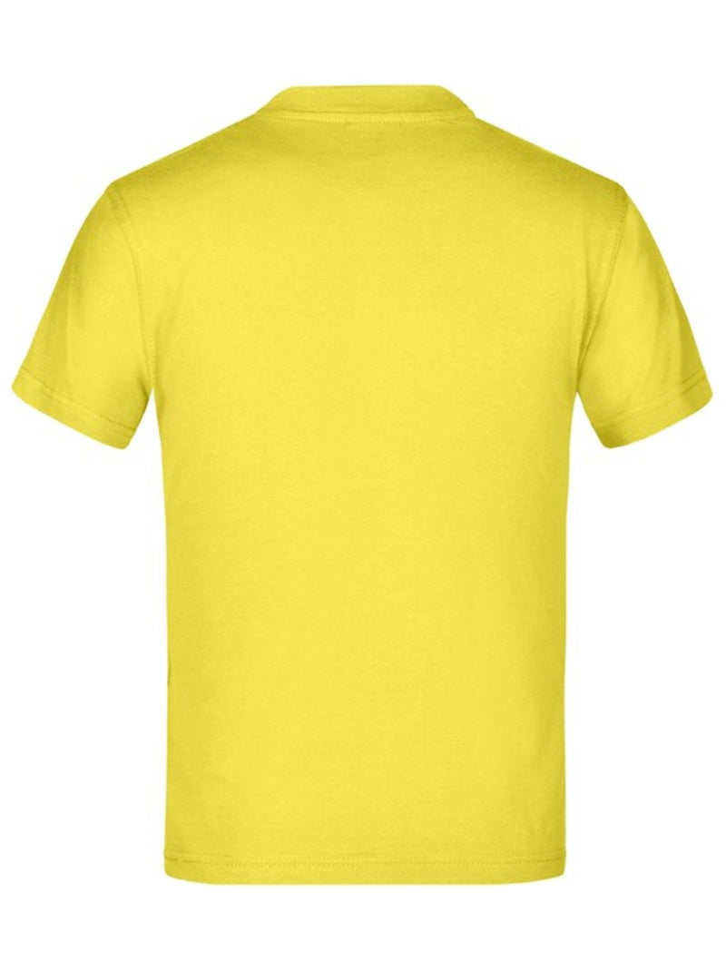 James and Nicholson - T-shirt BASIC Jaune moutarde - Kiabi