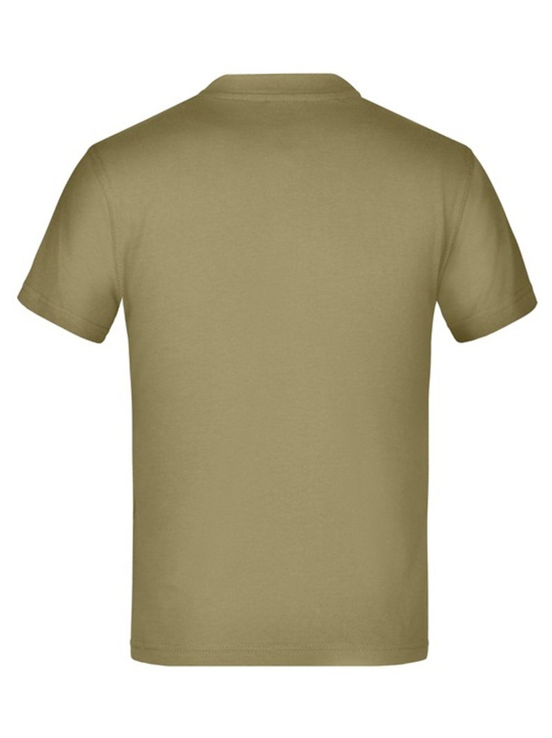 James and Nicholson - T-shirt BASIC Jaune moutarde - Kiabi