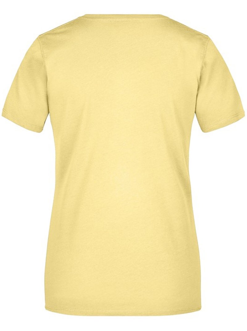 James and Nicholson - T-shirt BASIC Jaune pâle - Kiabi
