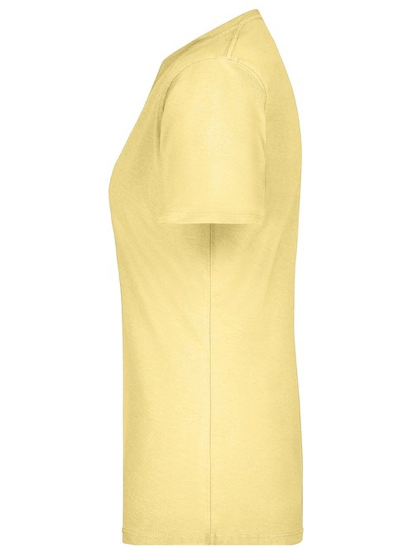 James and Nicholson - T-shirt BASIC Jaune pâle - Kiabi