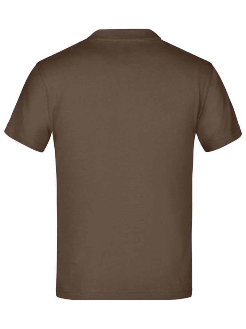 James and Nicholson - T-shirt BASIC Marron - Kiabi