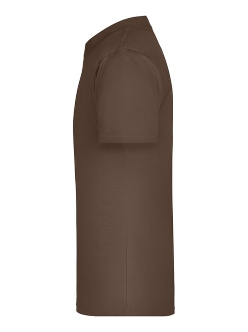 James and Nicholson - T-shirt BASIC Marron - Kiabi