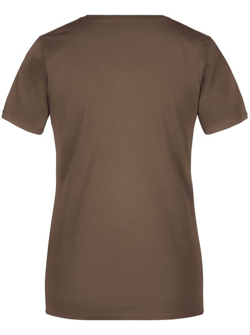 James and Nicholson - T-shirt BASIC Marron - Kiabi