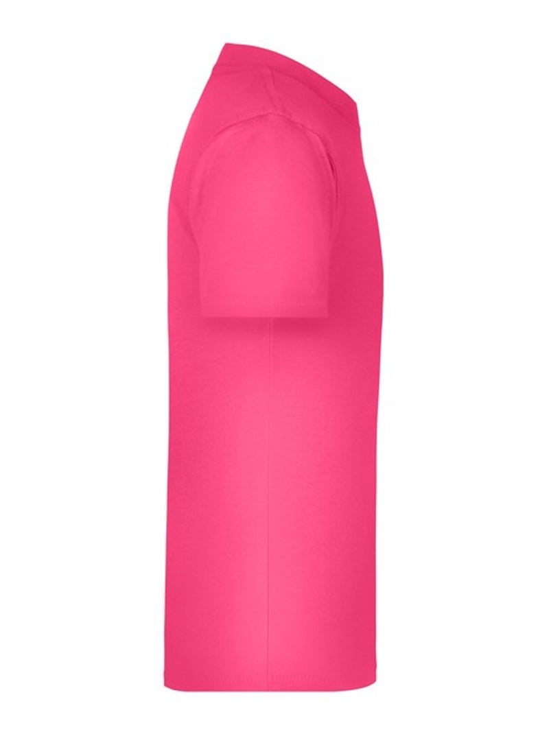 James and Nicholson - T-shirt BASIC Rose fushia - Kiabi