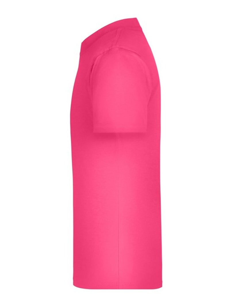 James and Nicholson - T-shirt BASIC Rose fushia - Kiabi