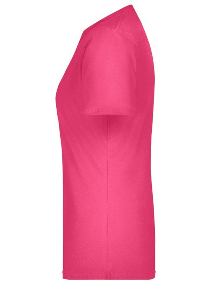 James and Nicholson - T-shirt BASIC Rose - Kiabi
