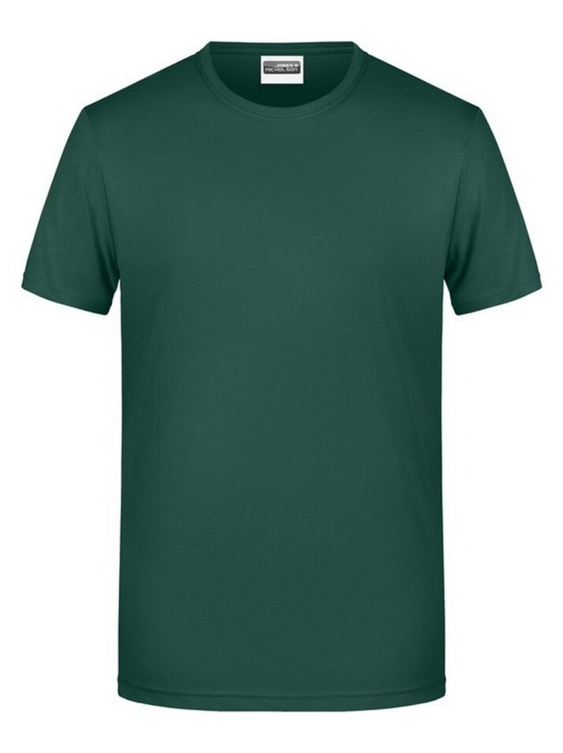 James and Nicholson - T-shirt BASIC Vert foncé - Kiabi