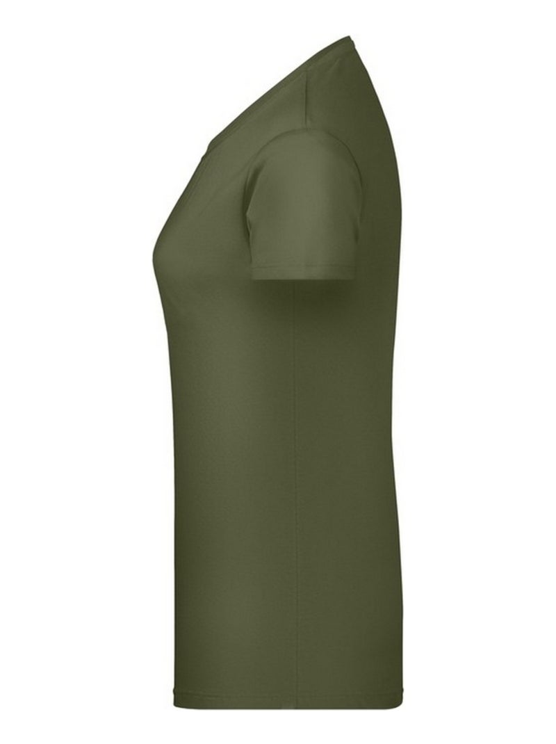 James and Nicholson - T-shirt BASIC Vert olive - Kiabi
