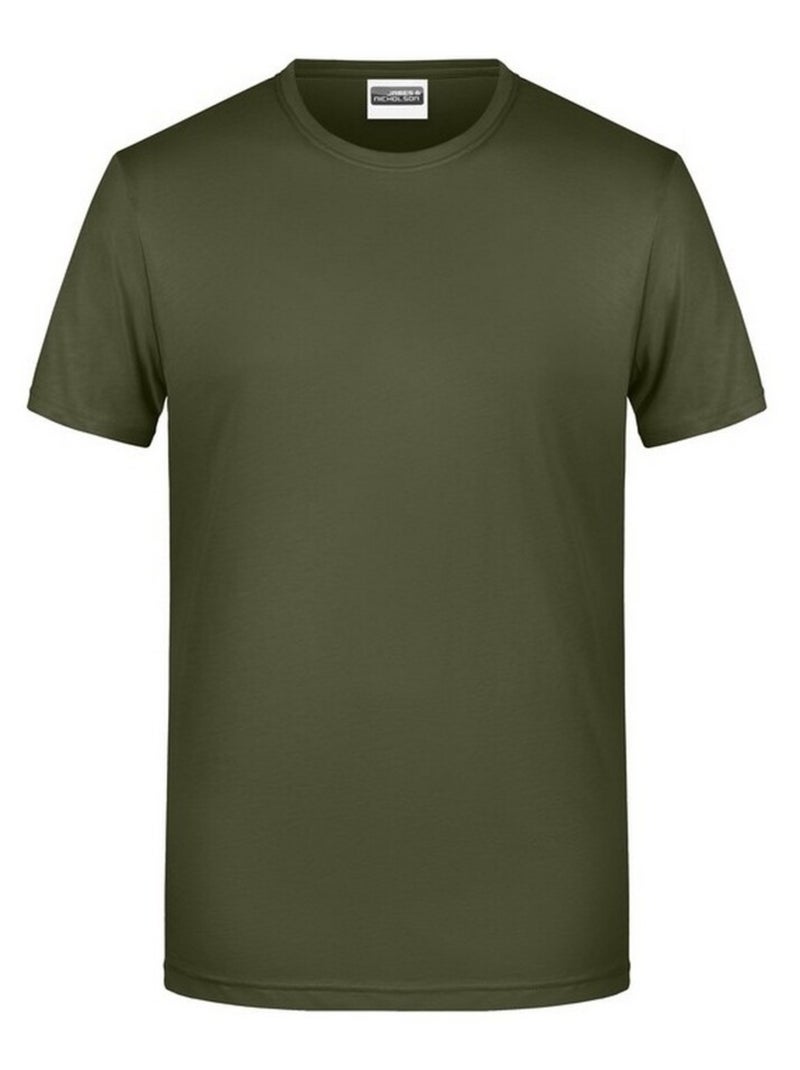 James and Nicholson - T-shirt BASIC Vert olive - Kiabi