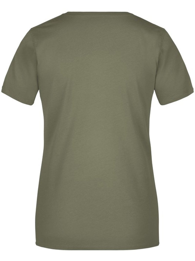 James and Nicholson - T-shirt BASIC Vert olive - Kiabi