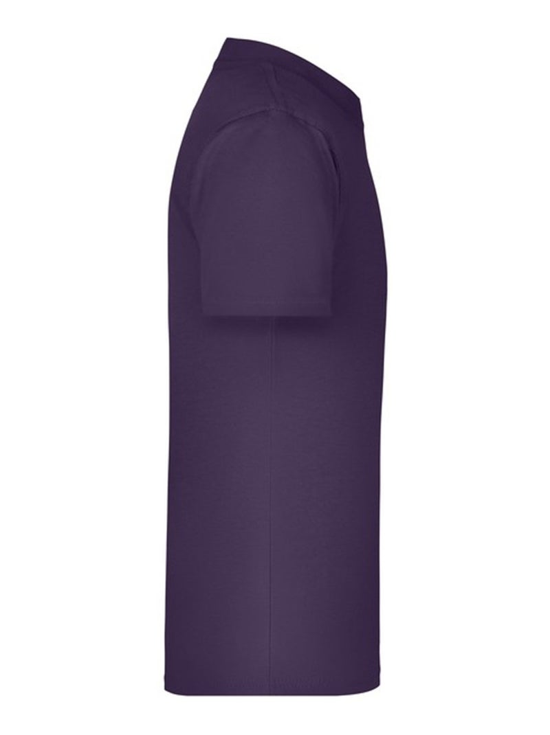 James and Nicholson - T-shirt BASIC Violet aubergine - Kiabi