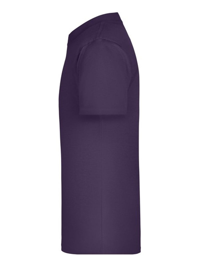 James and Nicholson - T-shirt BASIC Violet aubergine - Kiabi