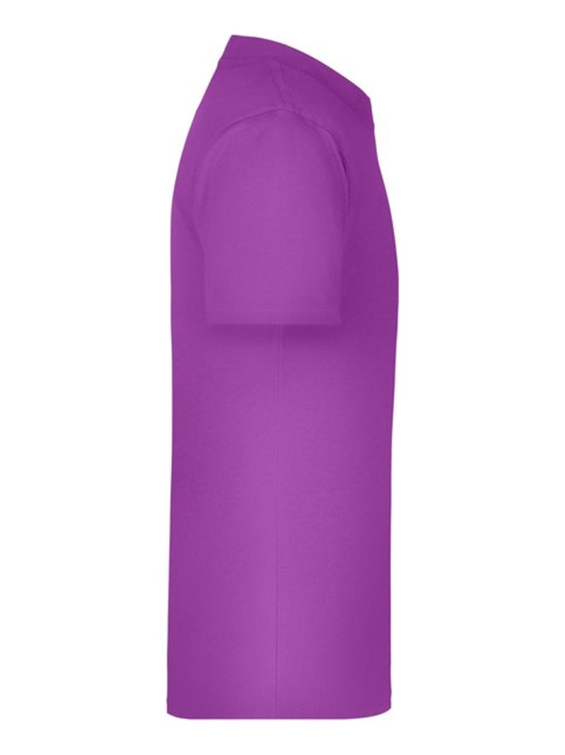 James and Nicholson - T-shirt BASIC Violet - Kiabi