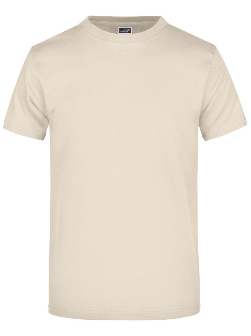 James and Nicholson - T-shirt Beige gris - Kiabi